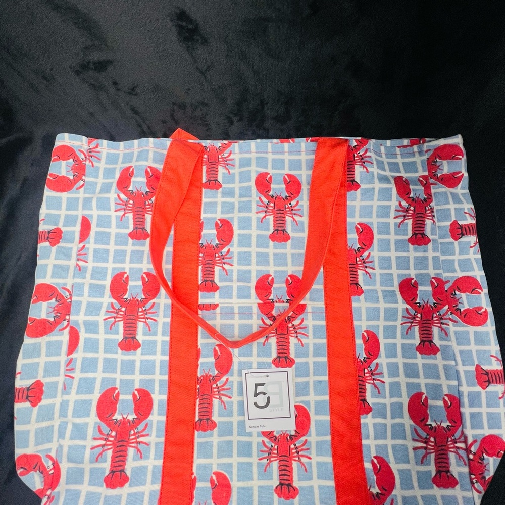 Lobster Print Tote Bag